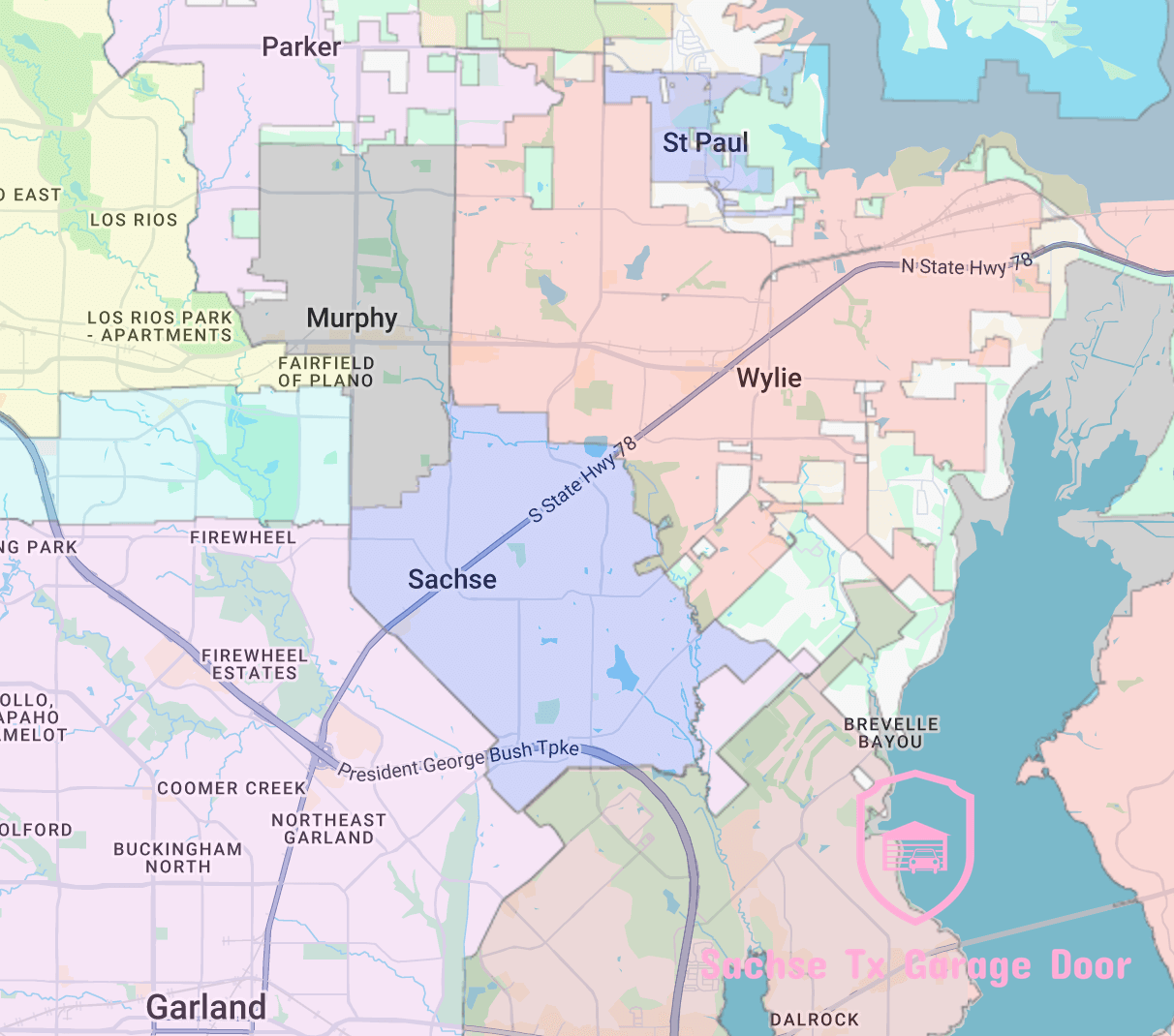 Sachse-TX-USA-city-map-and-near-by